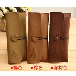 文具中的浪漫與實用之選 鐵塔絨皮長款筆袋解析